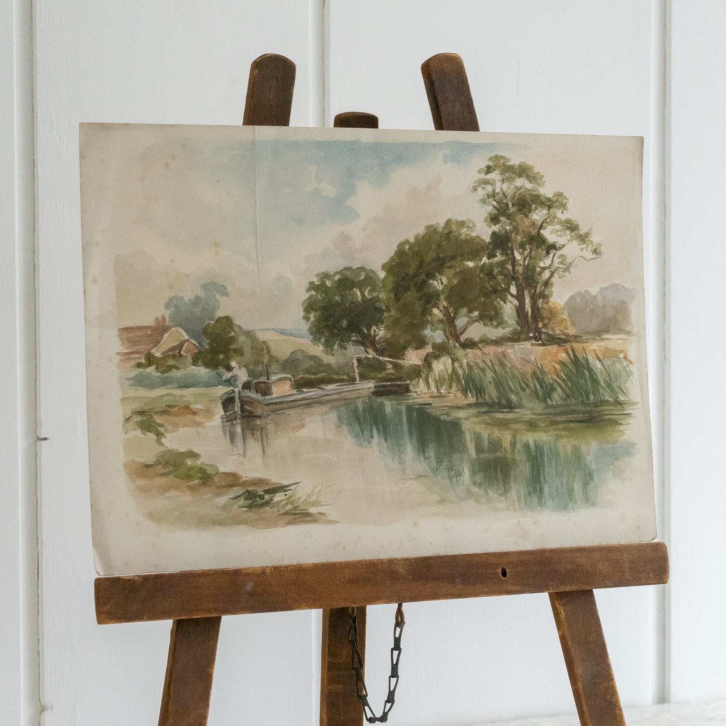 River Scene Watercolour Painting