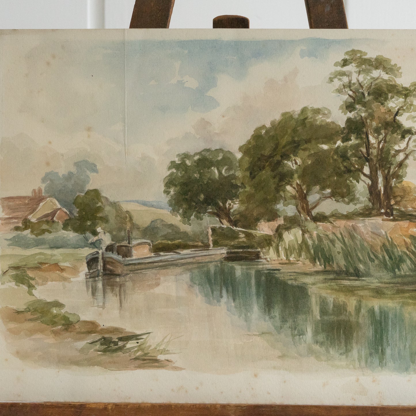 River Scene Watercolour Painting