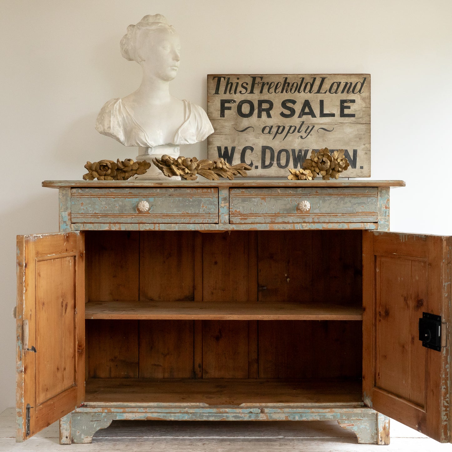 Rustic Dry Scraped Cupboard