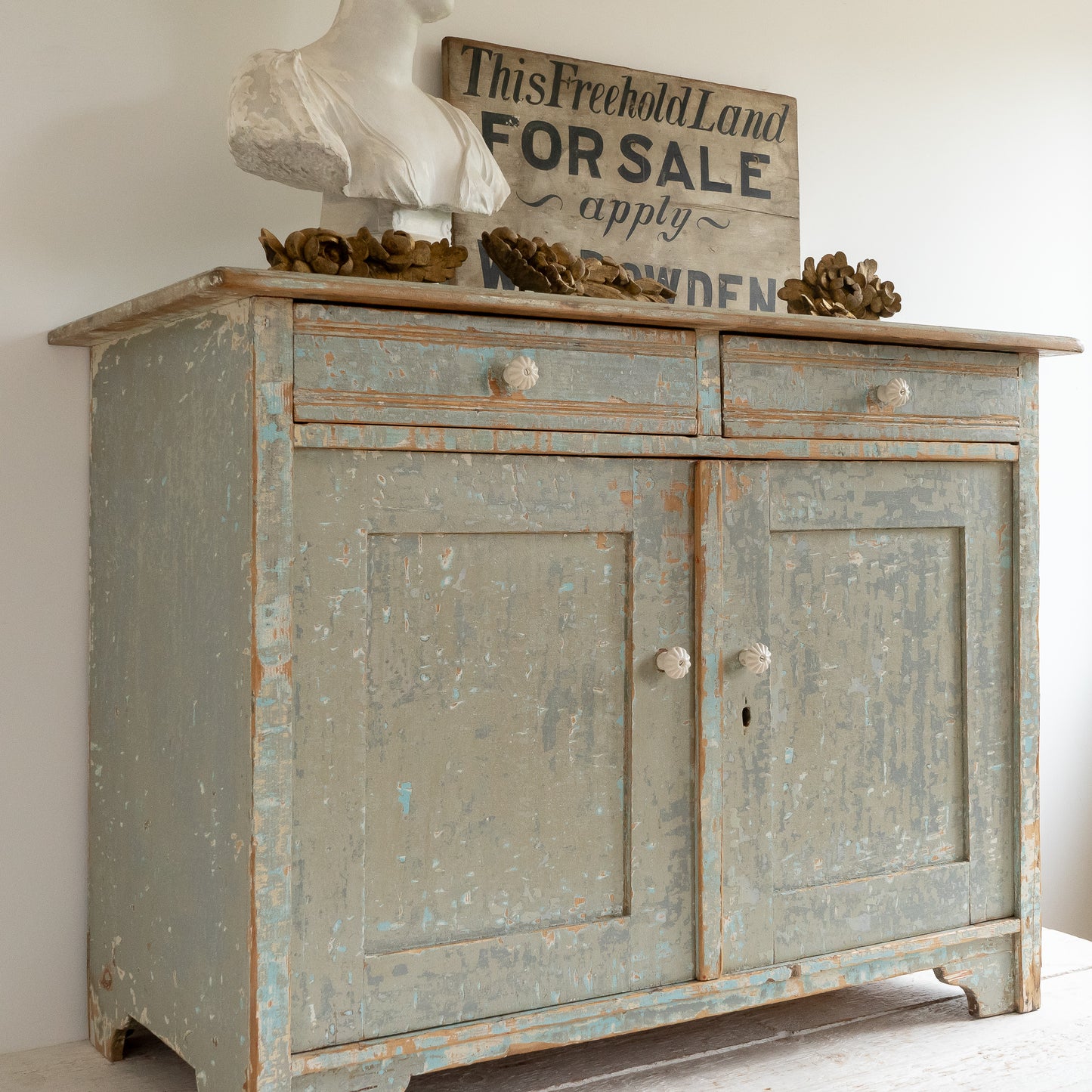 Rustic Dry Scraped Cupboard