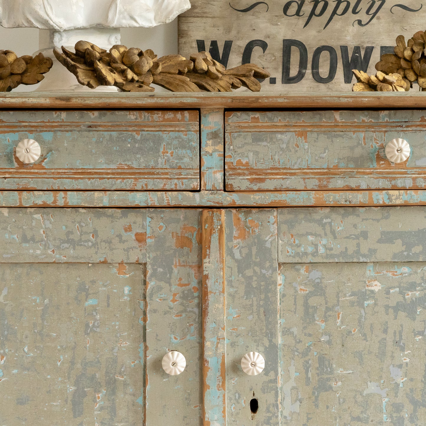Rustic Dry Scraped Cupboard