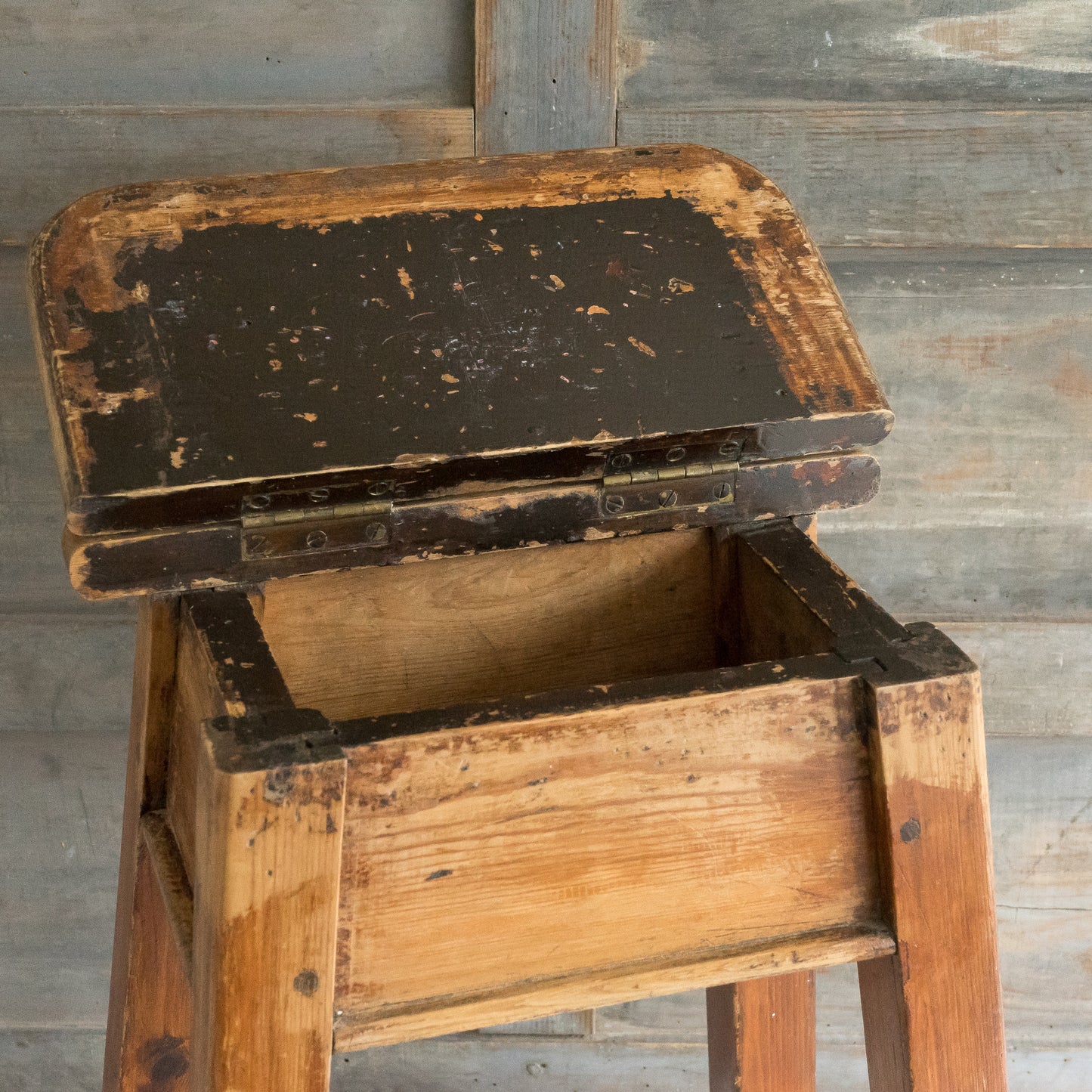 Rustic Flip Top Stool