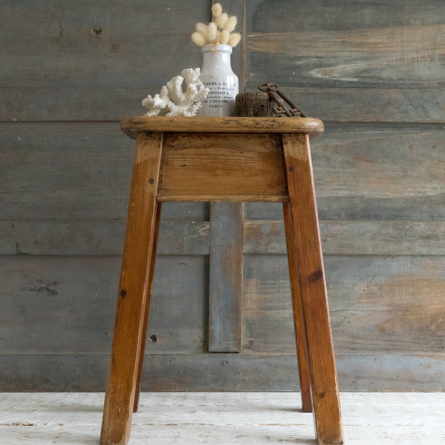 Rustic Flip Top Stool
