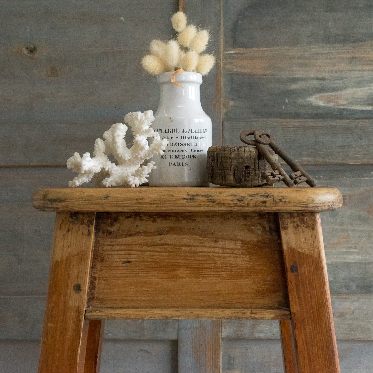 Rustic Flip Top Stool