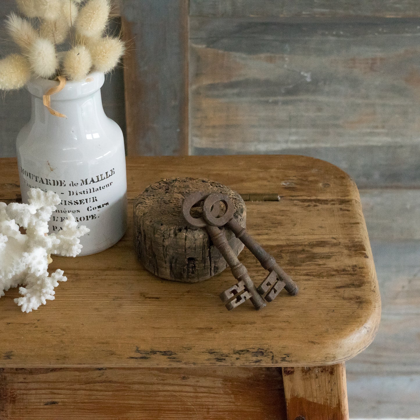 Rustic Flip Top Stool