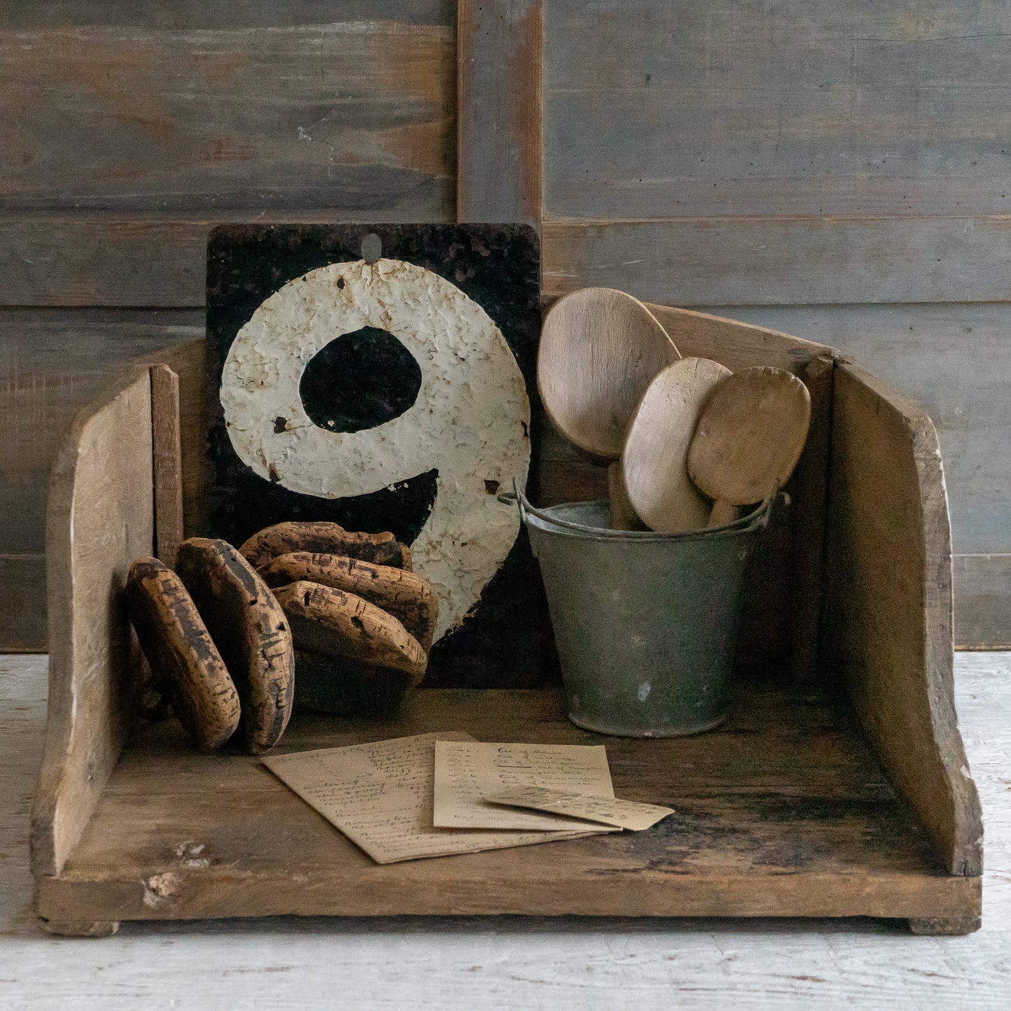 Rustic French Pine Wash Box
