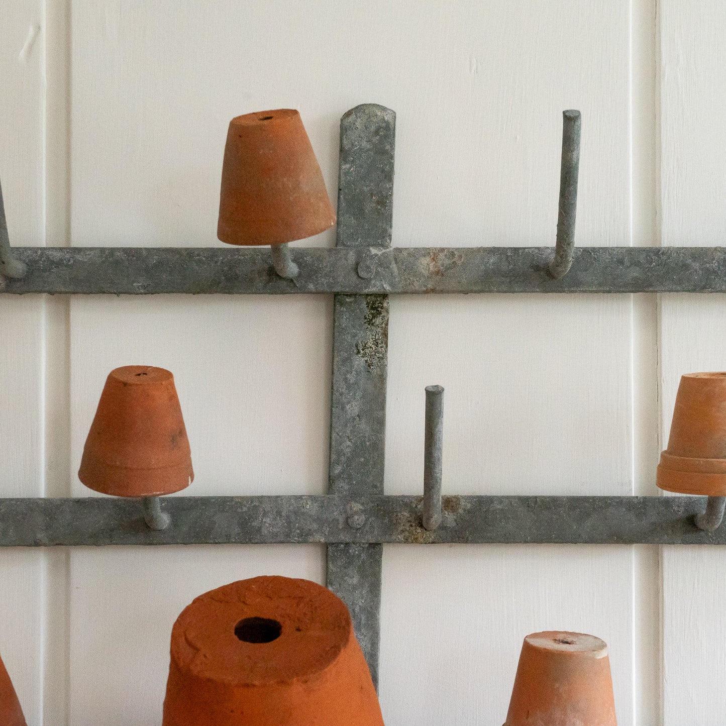 Rustic French Wall Hung Bottle Drying Rack