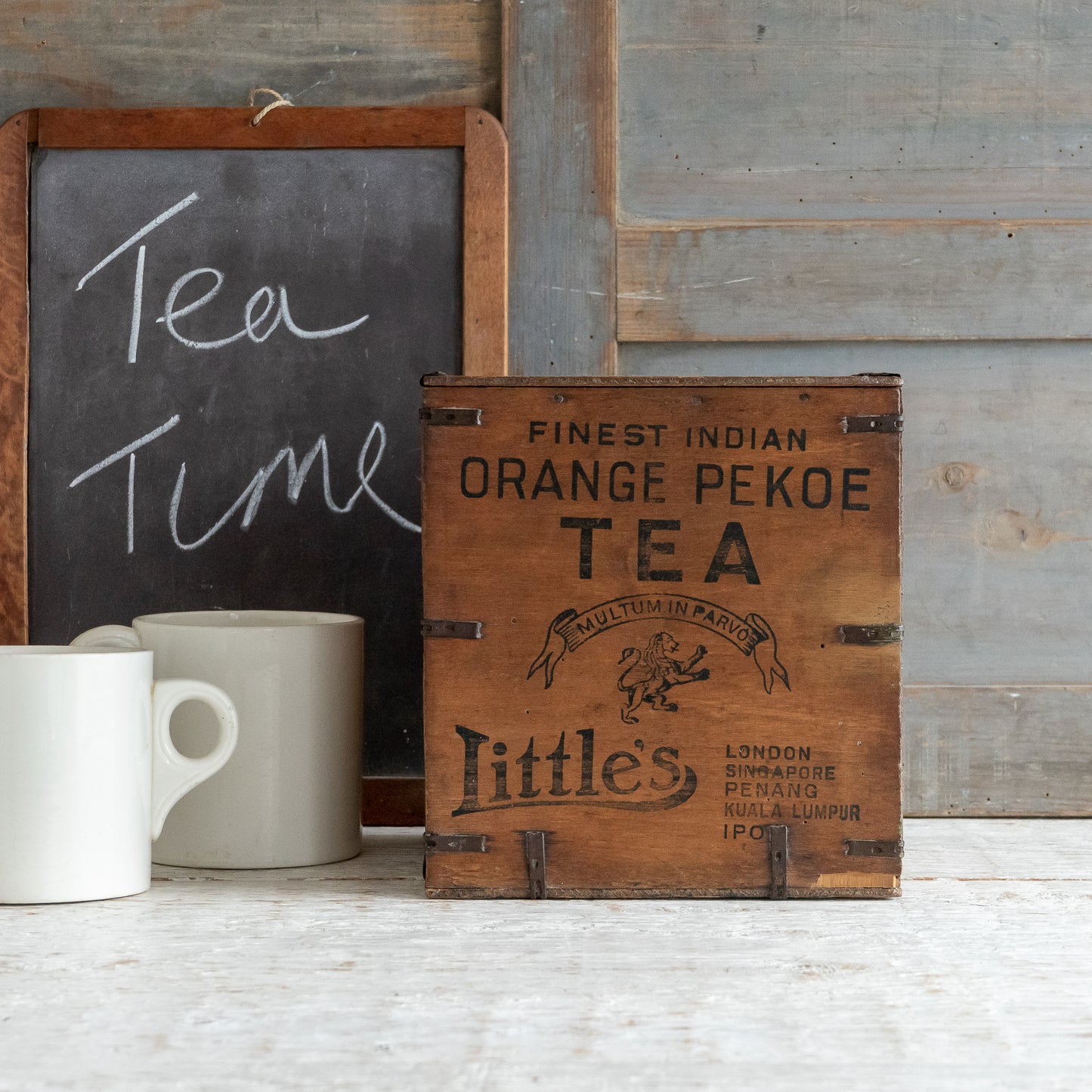 Rustic LITTLE'S Tea Box