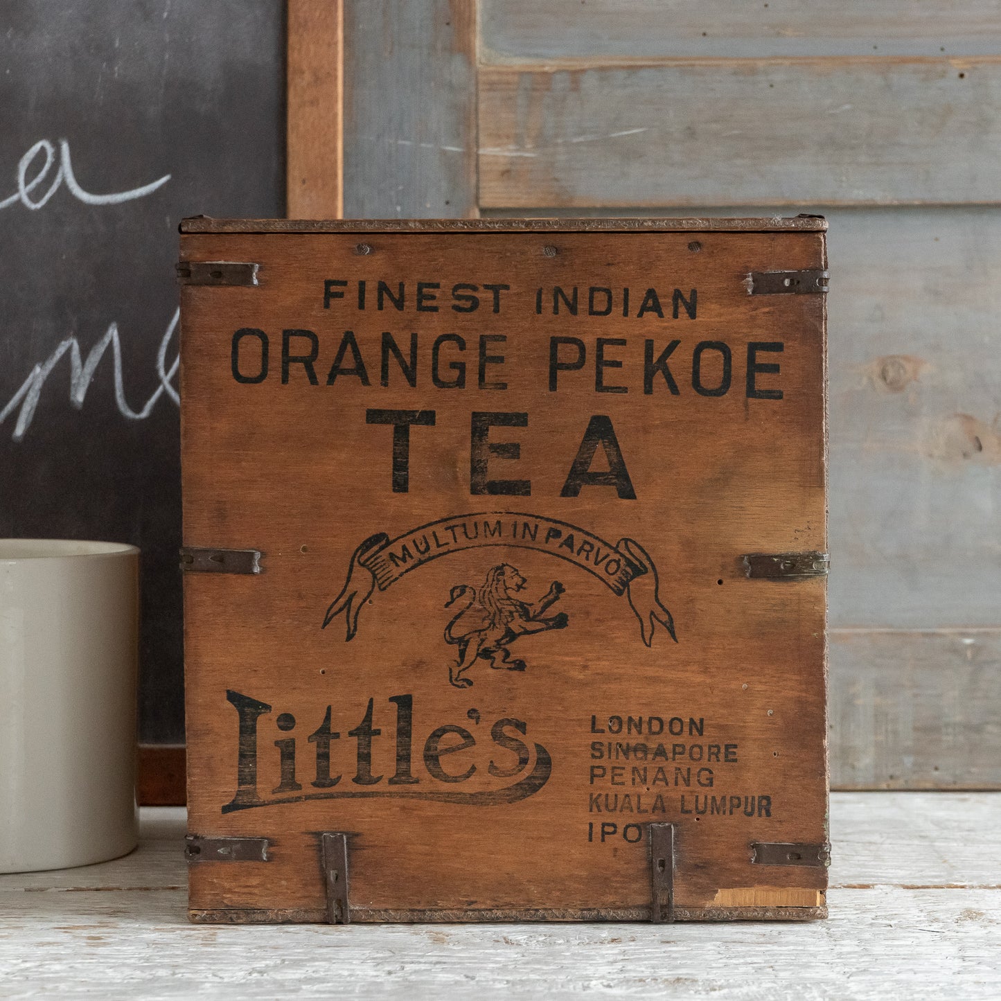 Rustic LITTLE'S Tea Box