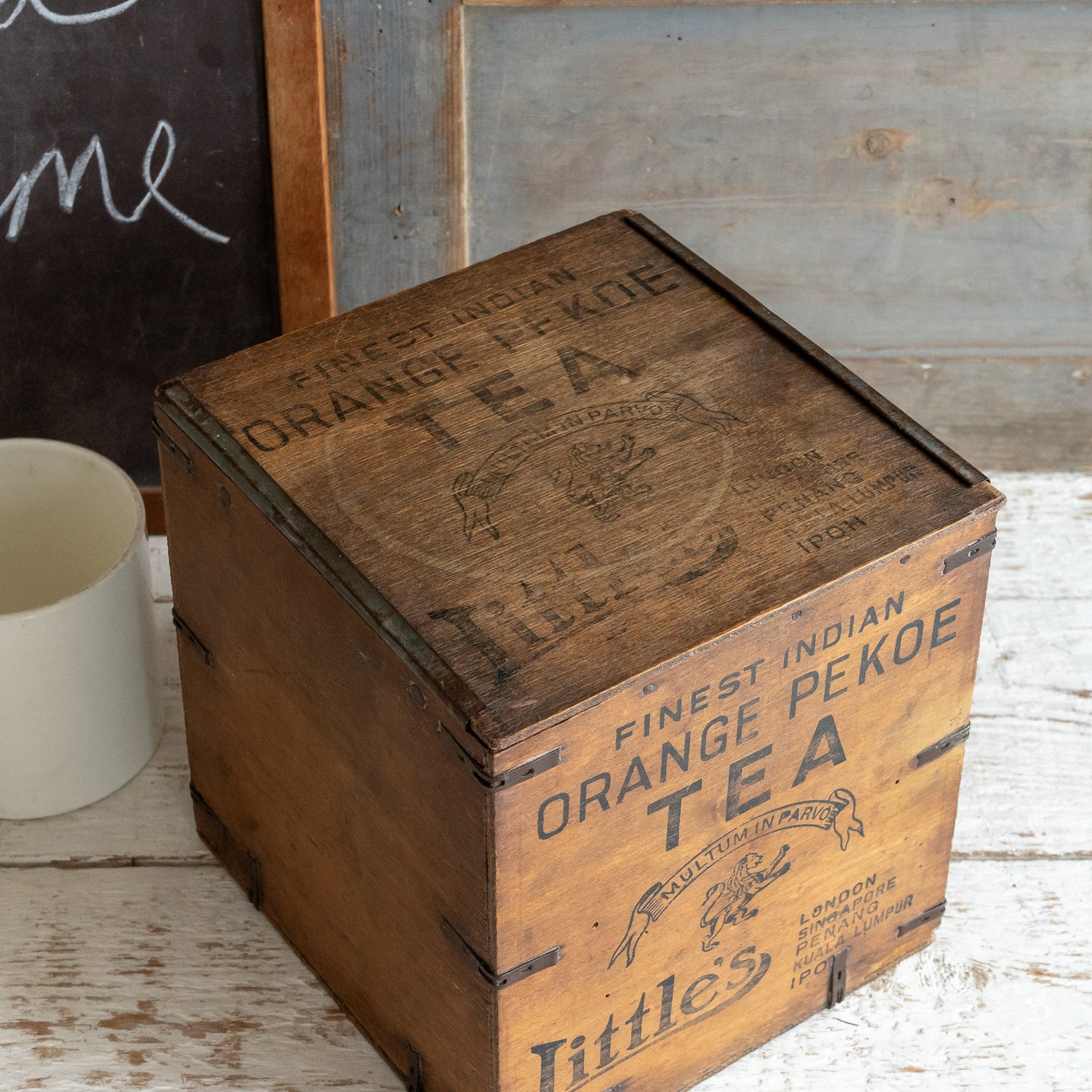 Rustic LITTLE'S Tea Box