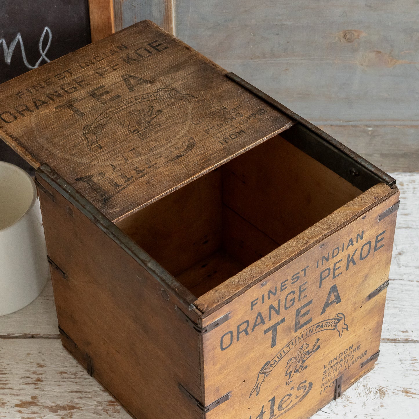 Rustic LITTLE'S Tea Box