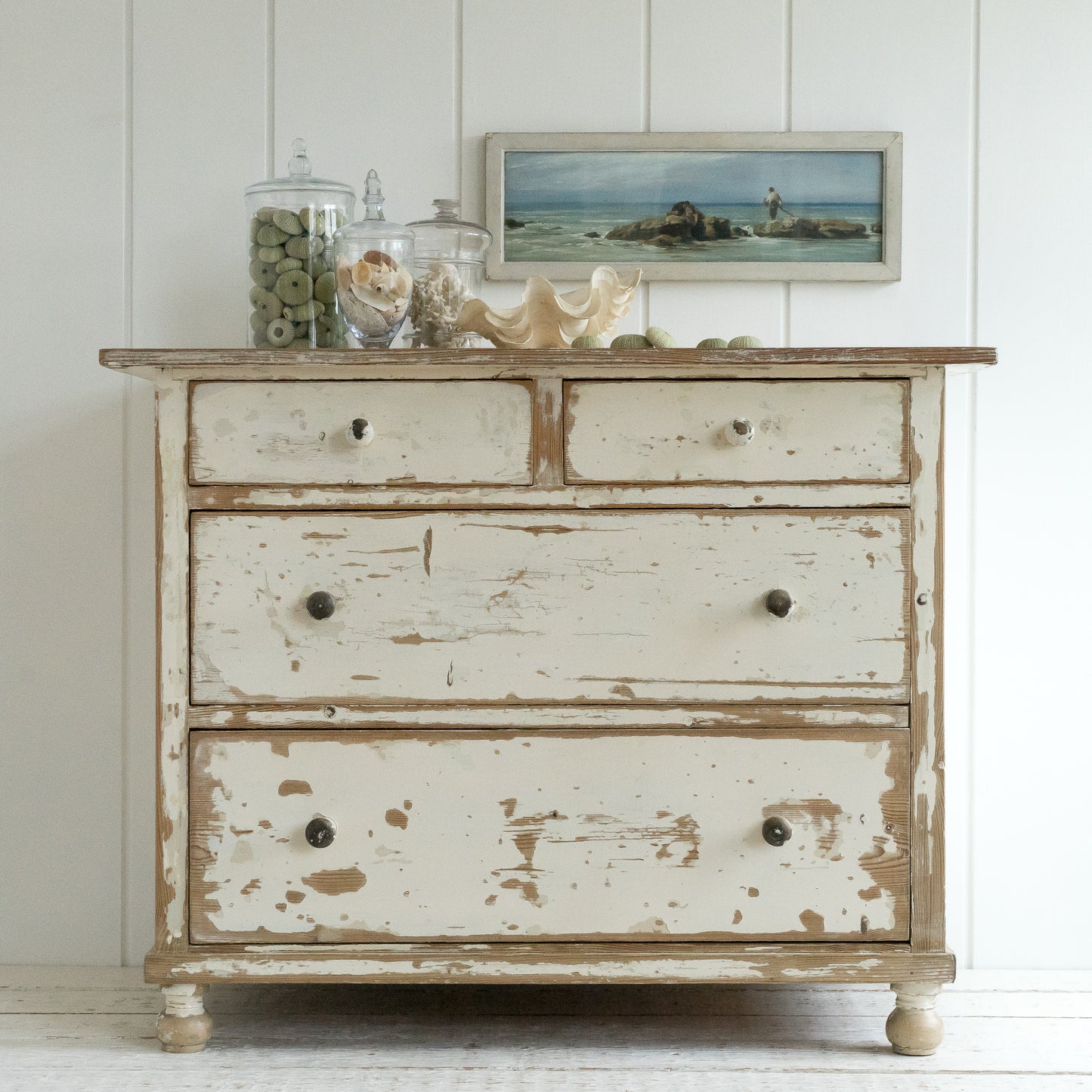 Rustic Original Painted Chest of Drawers