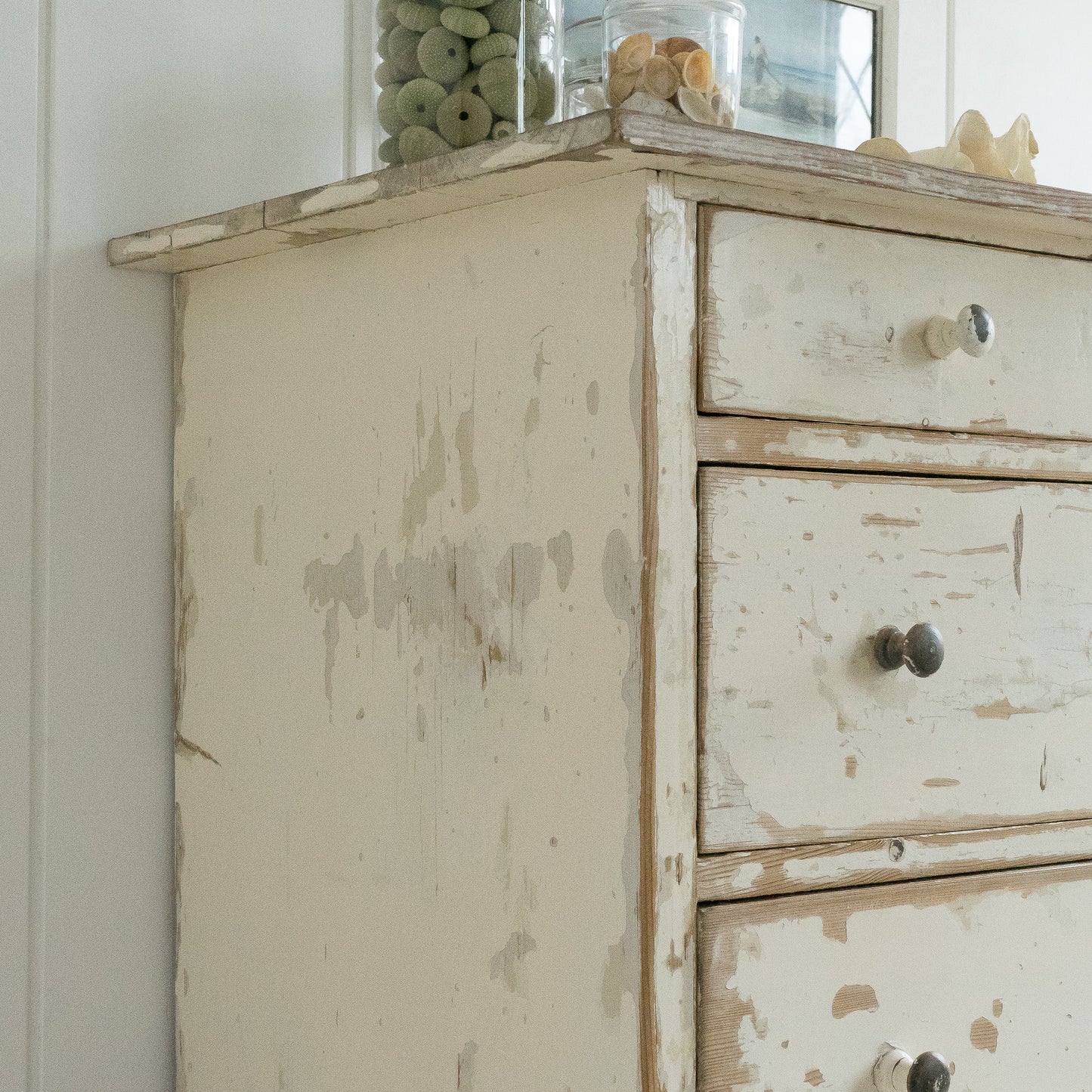 Rustic Original Painted Chest of Drawers