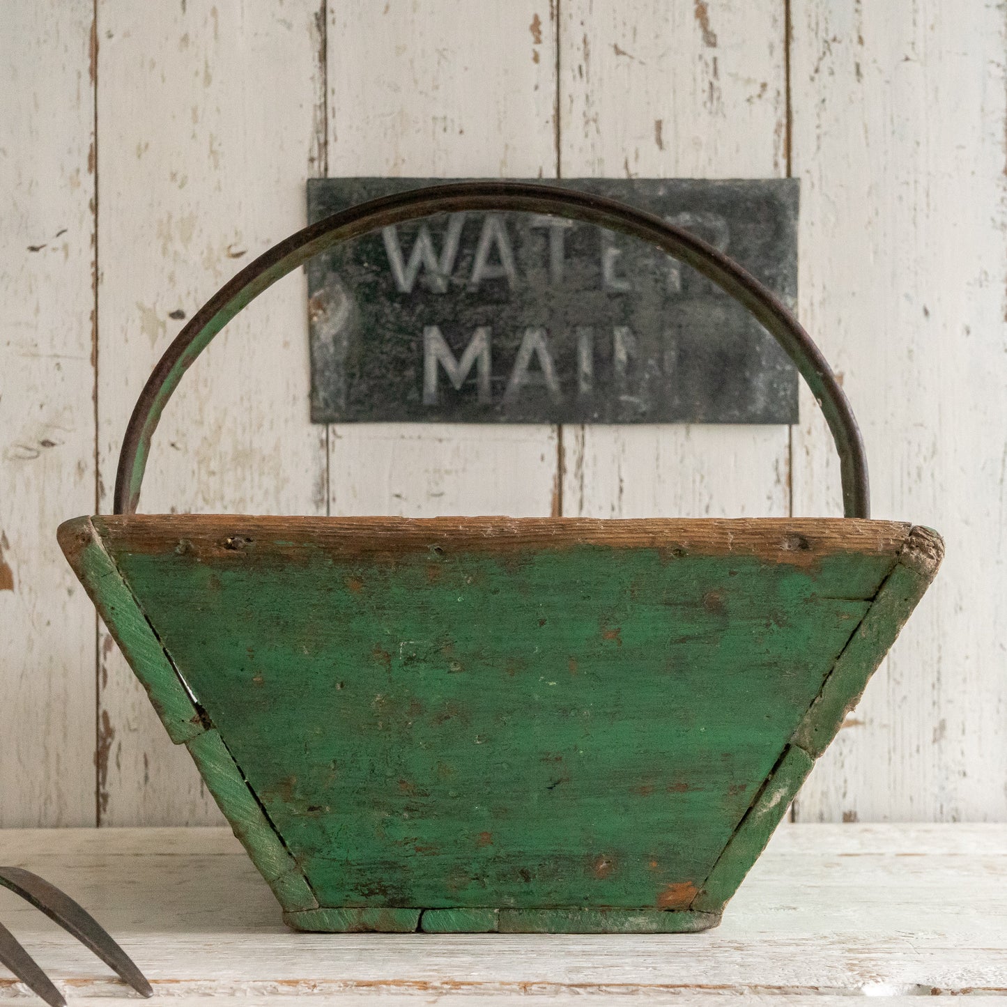Rustic Painted French Trug