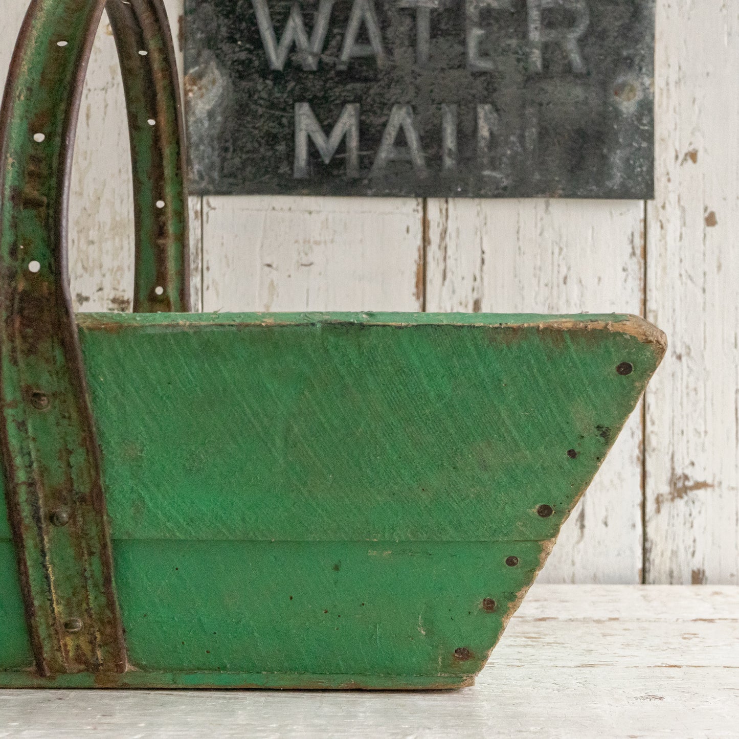 Rustic Painted French Trug