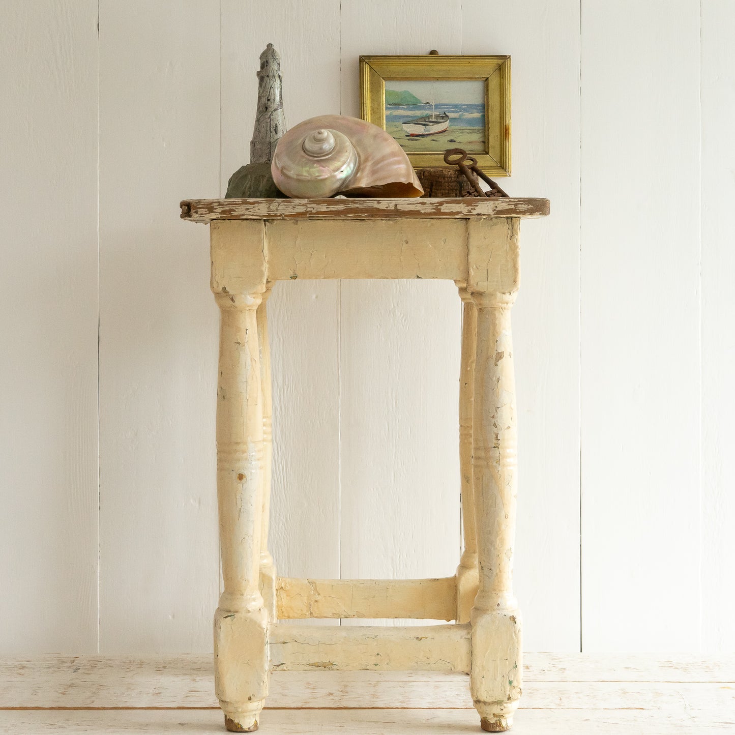 Rustic Painted Side Table