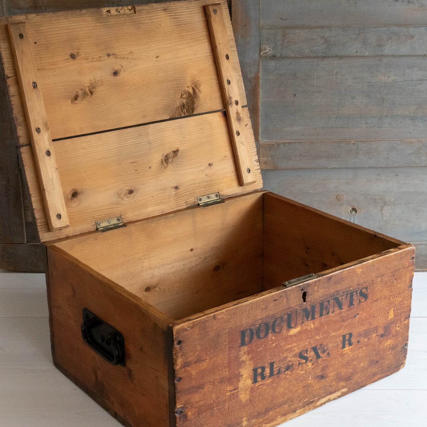 Rustic Pine Document Trunk