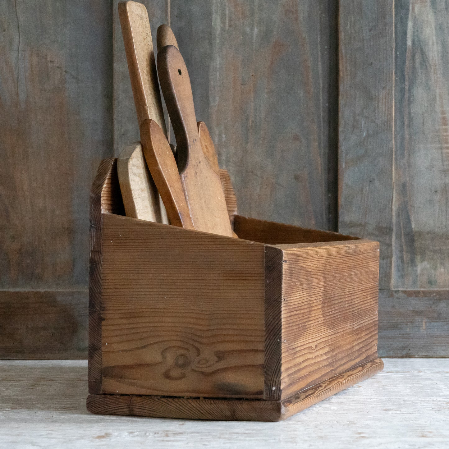 Rustic Pine Storage Box