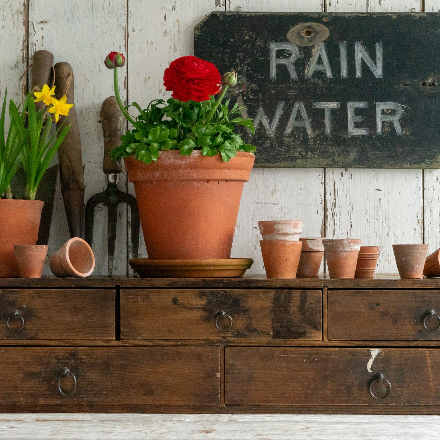 Rustic Set of Wooden Drawers