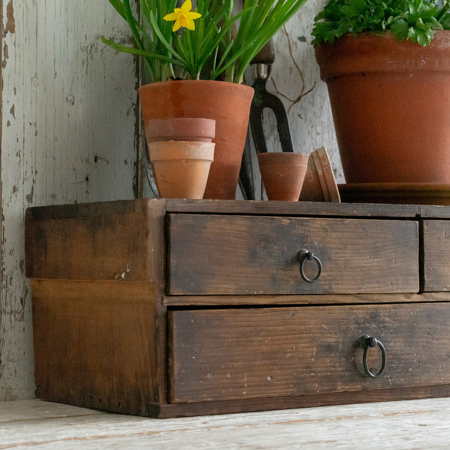 Rustic Set of Wooden Drawers