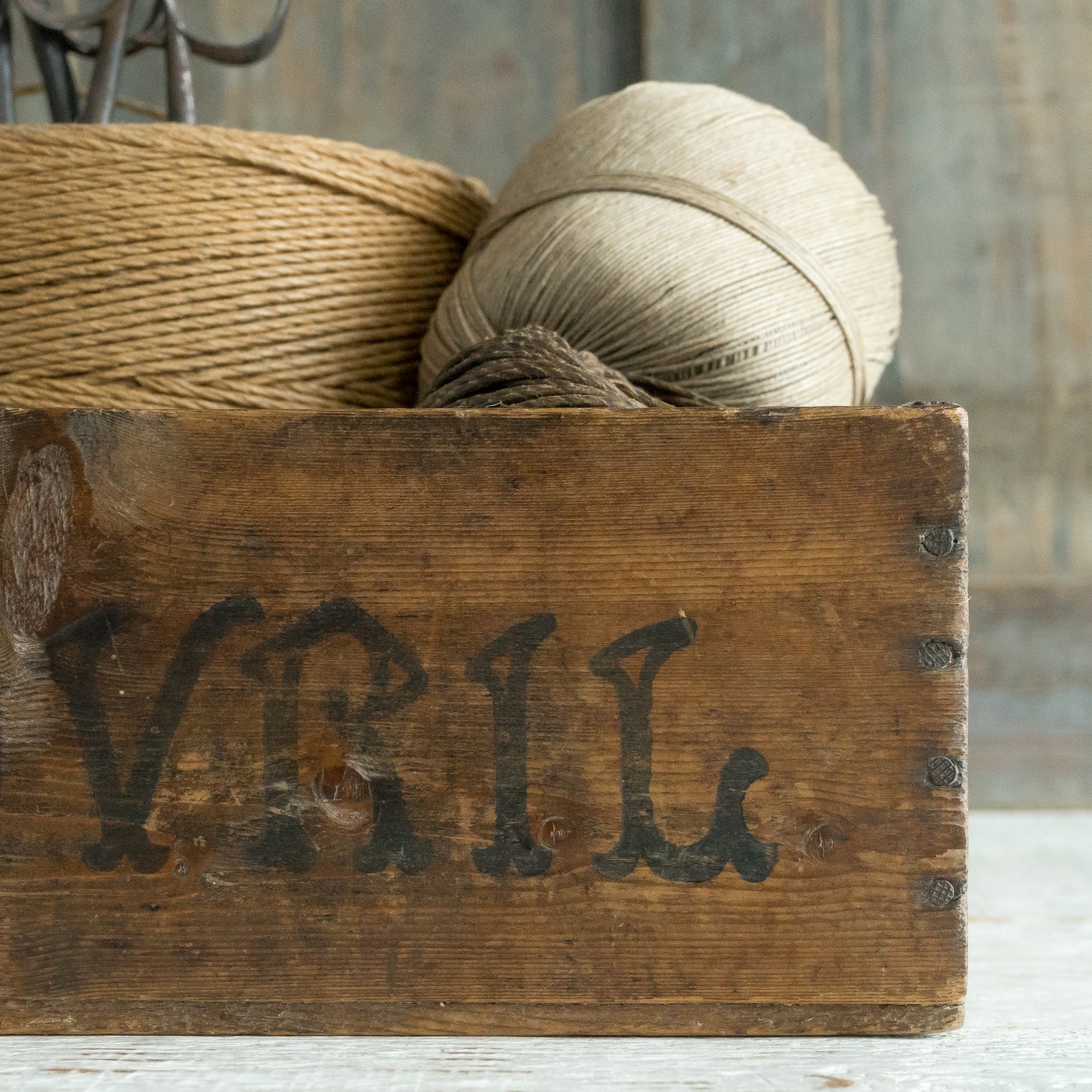 Rustic Wooden BOVRIL Box Crate