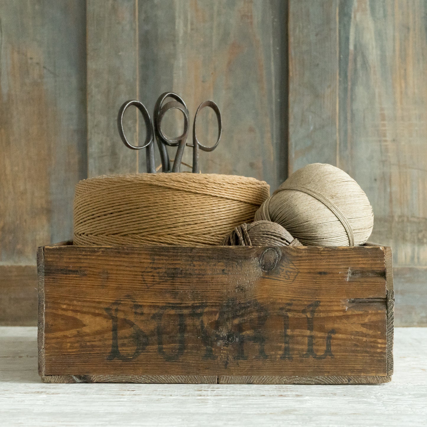 Rustic Wooden BOVRIL Box Crate