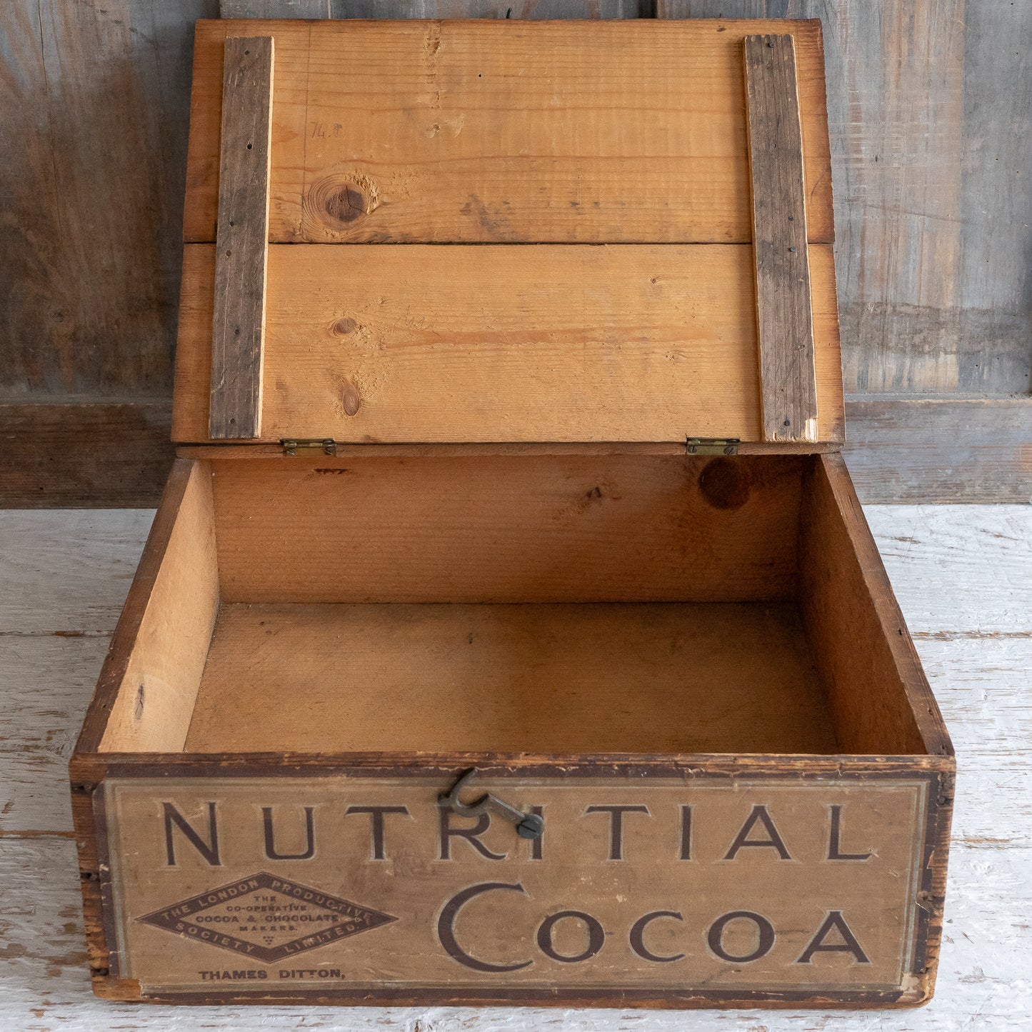 Rustic Wooden Cocoa Box