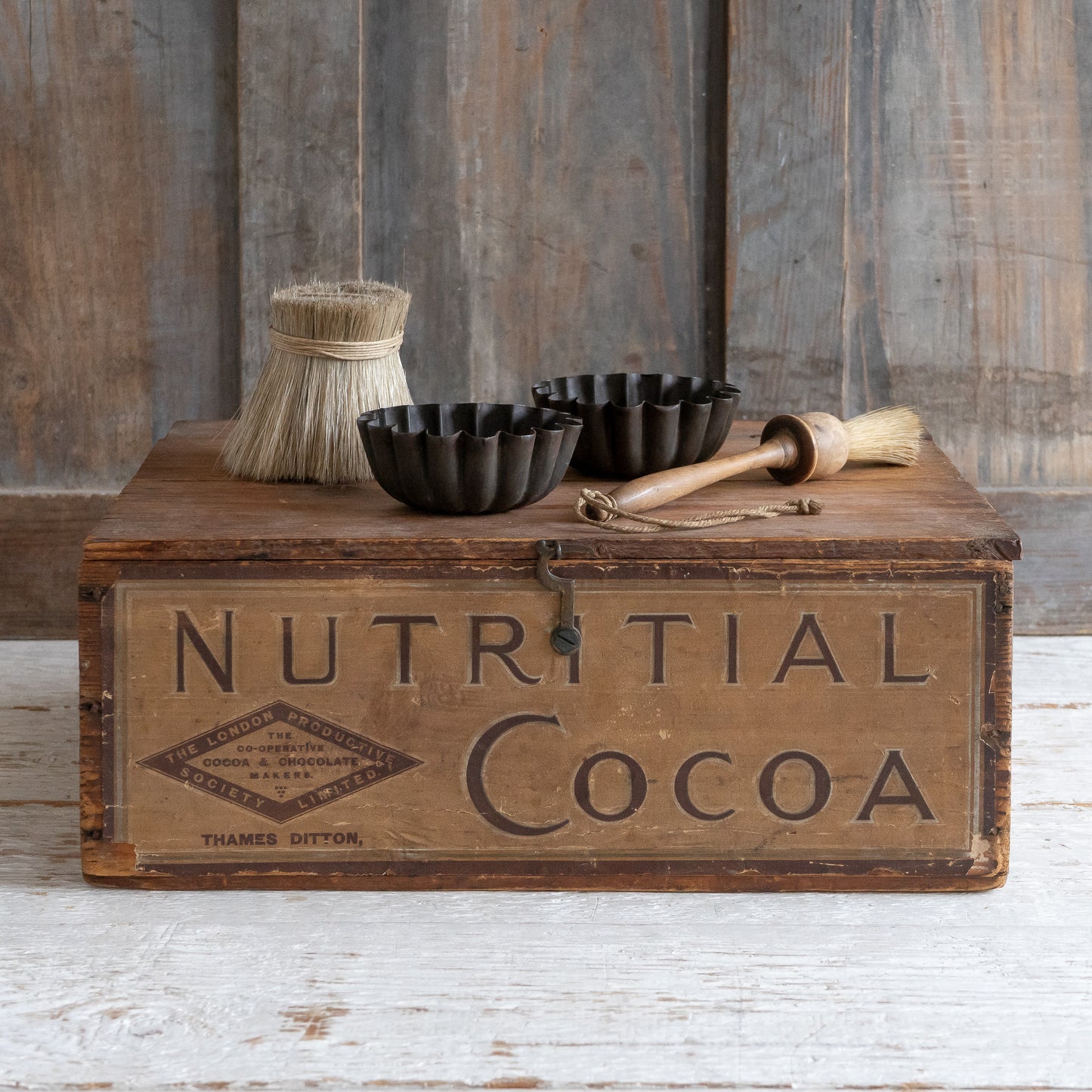 Rustic Wooden Cocoa Box
