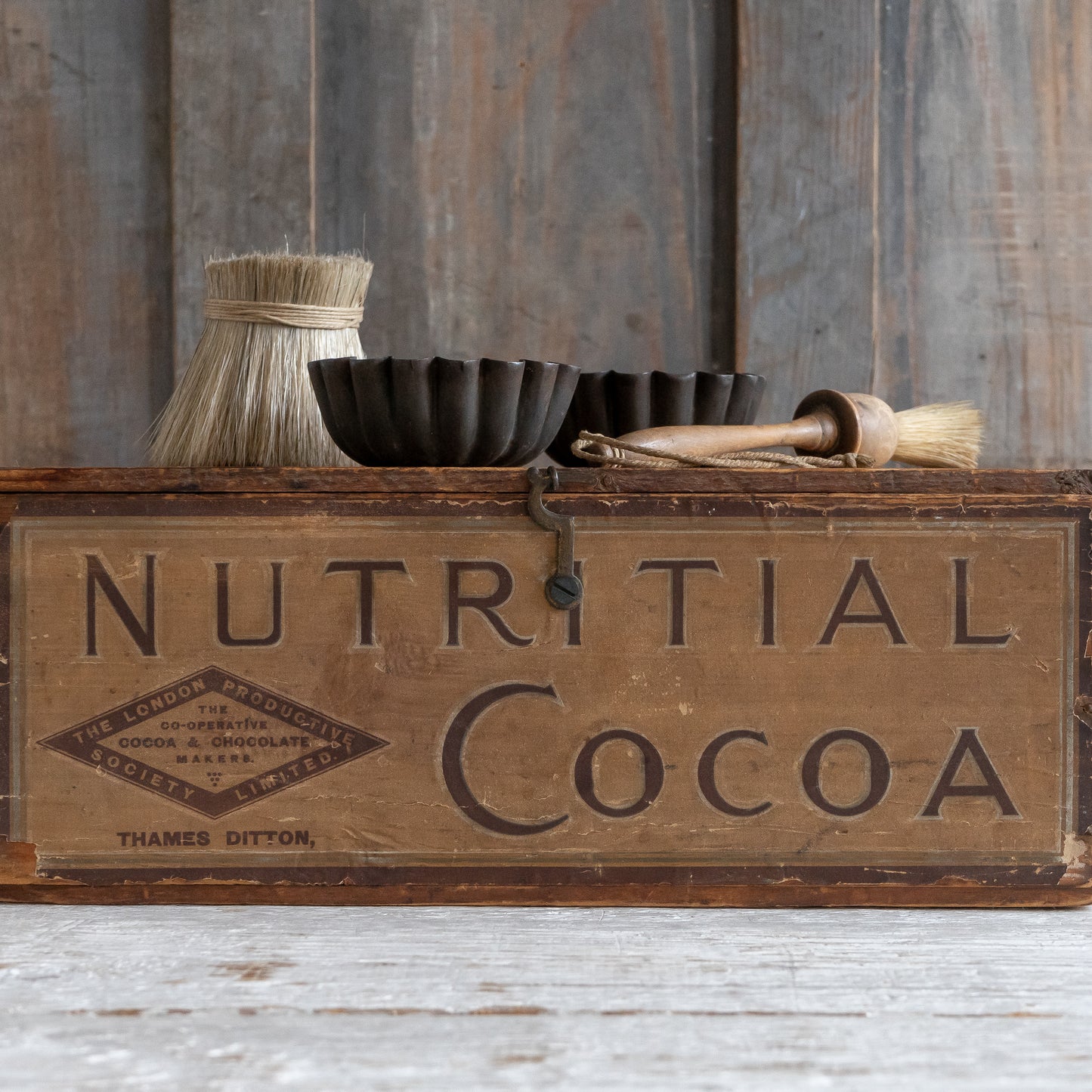 Rustic Wooden Cocoa Box