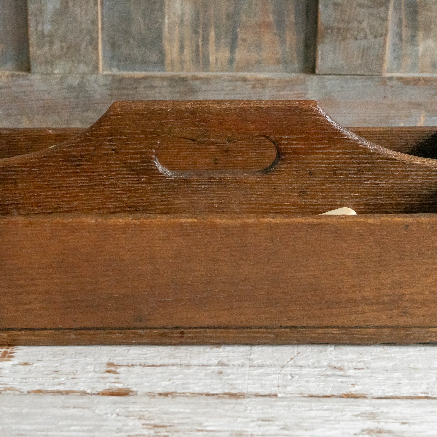 Rustic Wooden Cutlery Tray