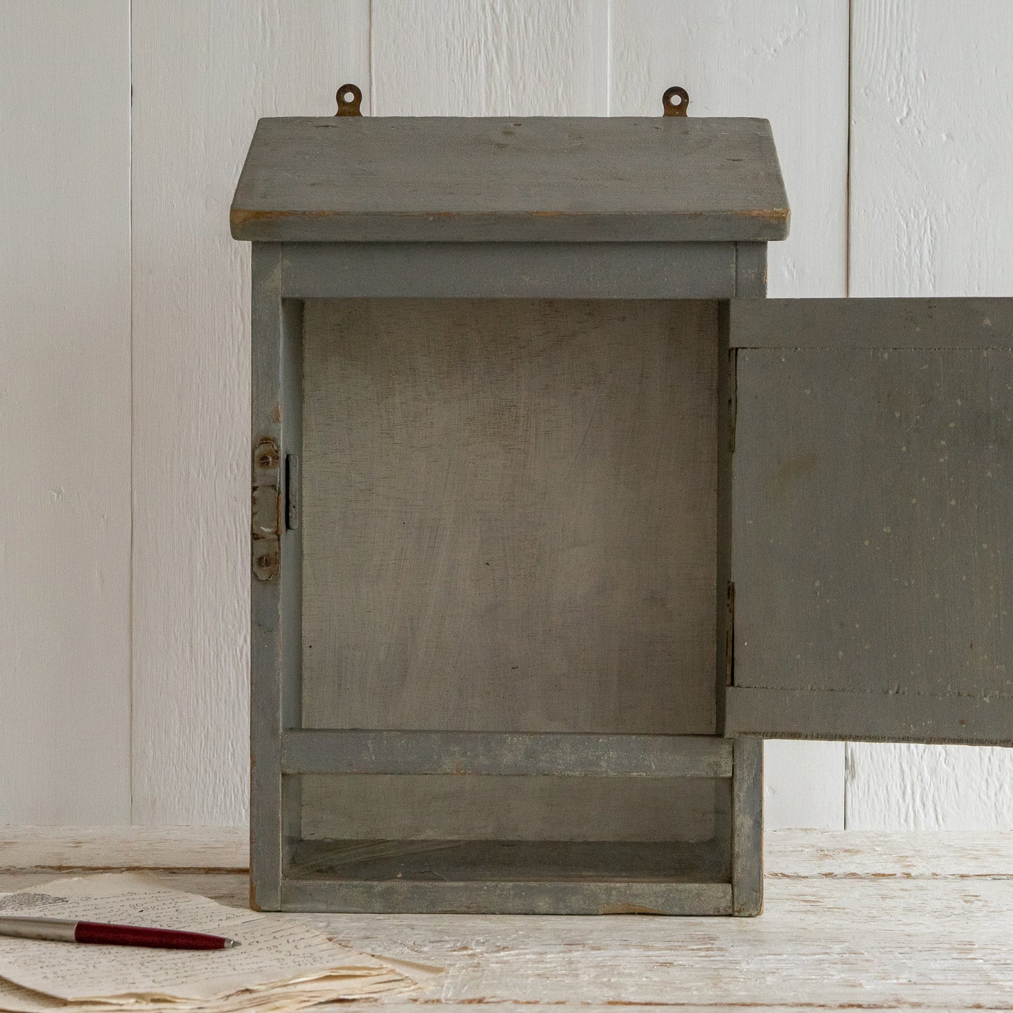 RUSTIC WOODEN FRENCH LETTER BOX