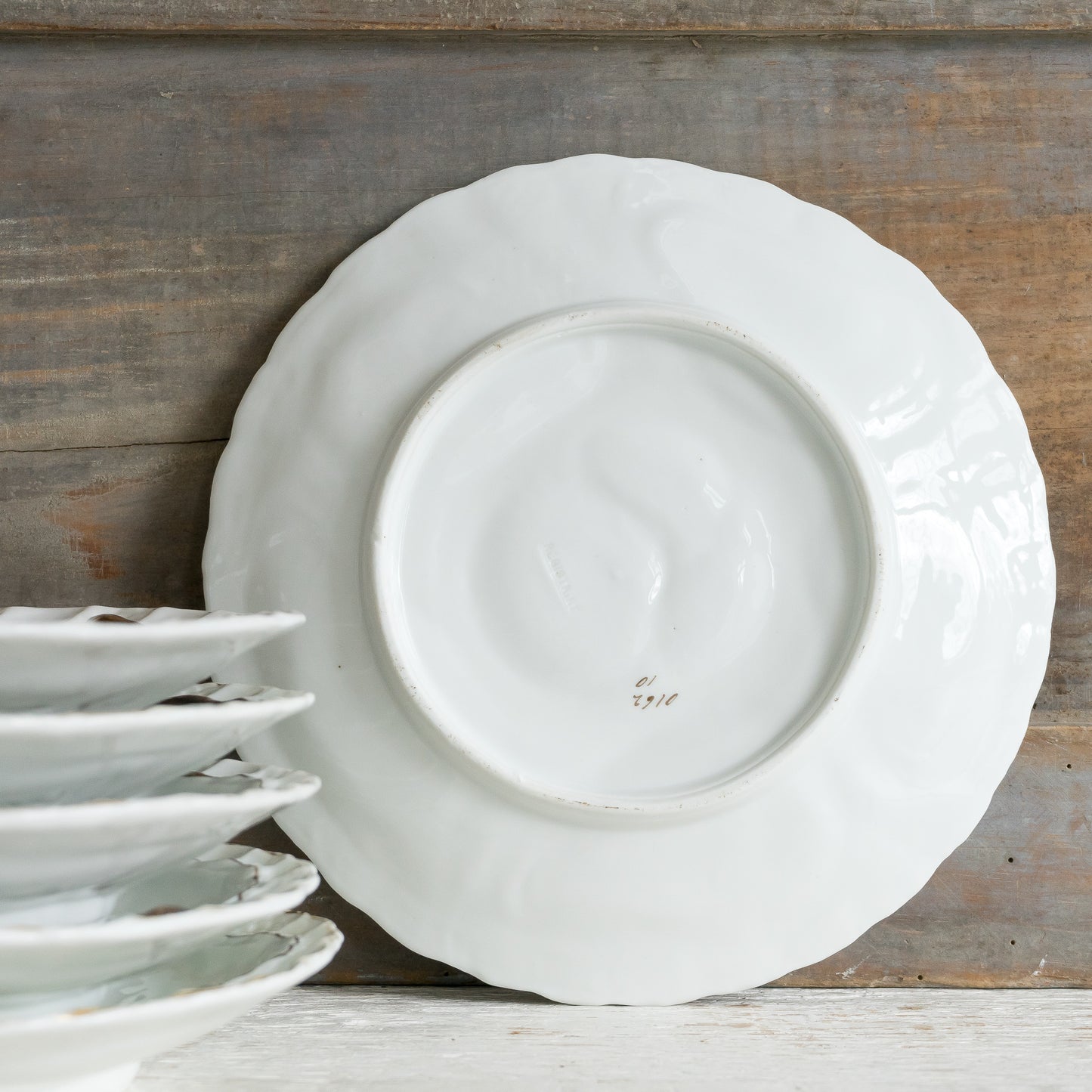 Decorative Ironstone Oyster Plate