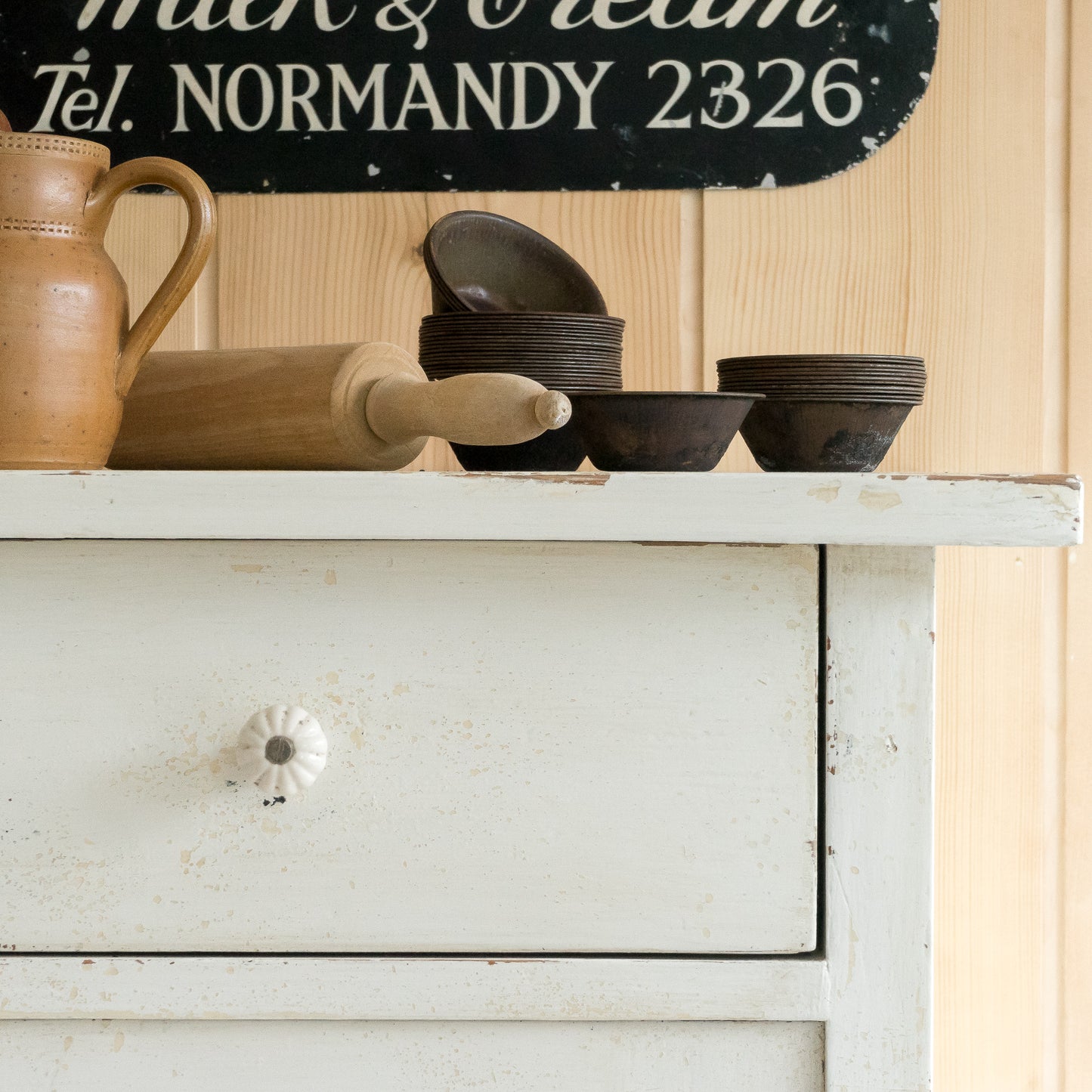 Simple Original Painted Cupboard