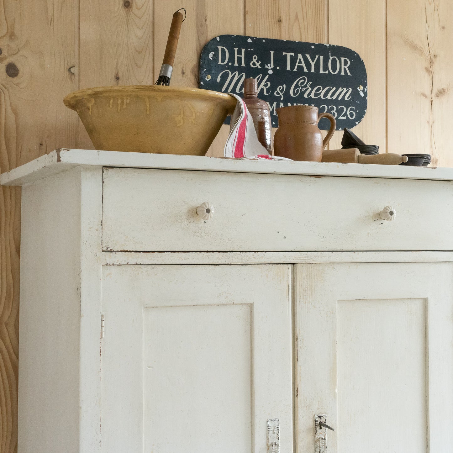 Simple Original Painted Cupboard