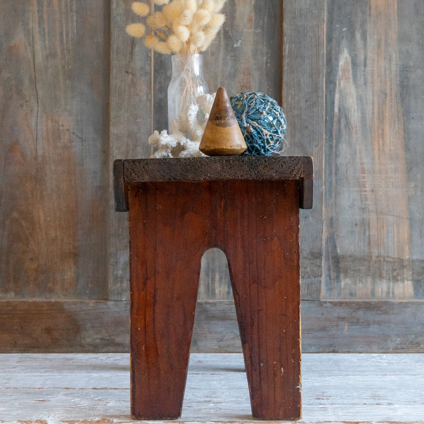 Simple Rustic Wooden Stool