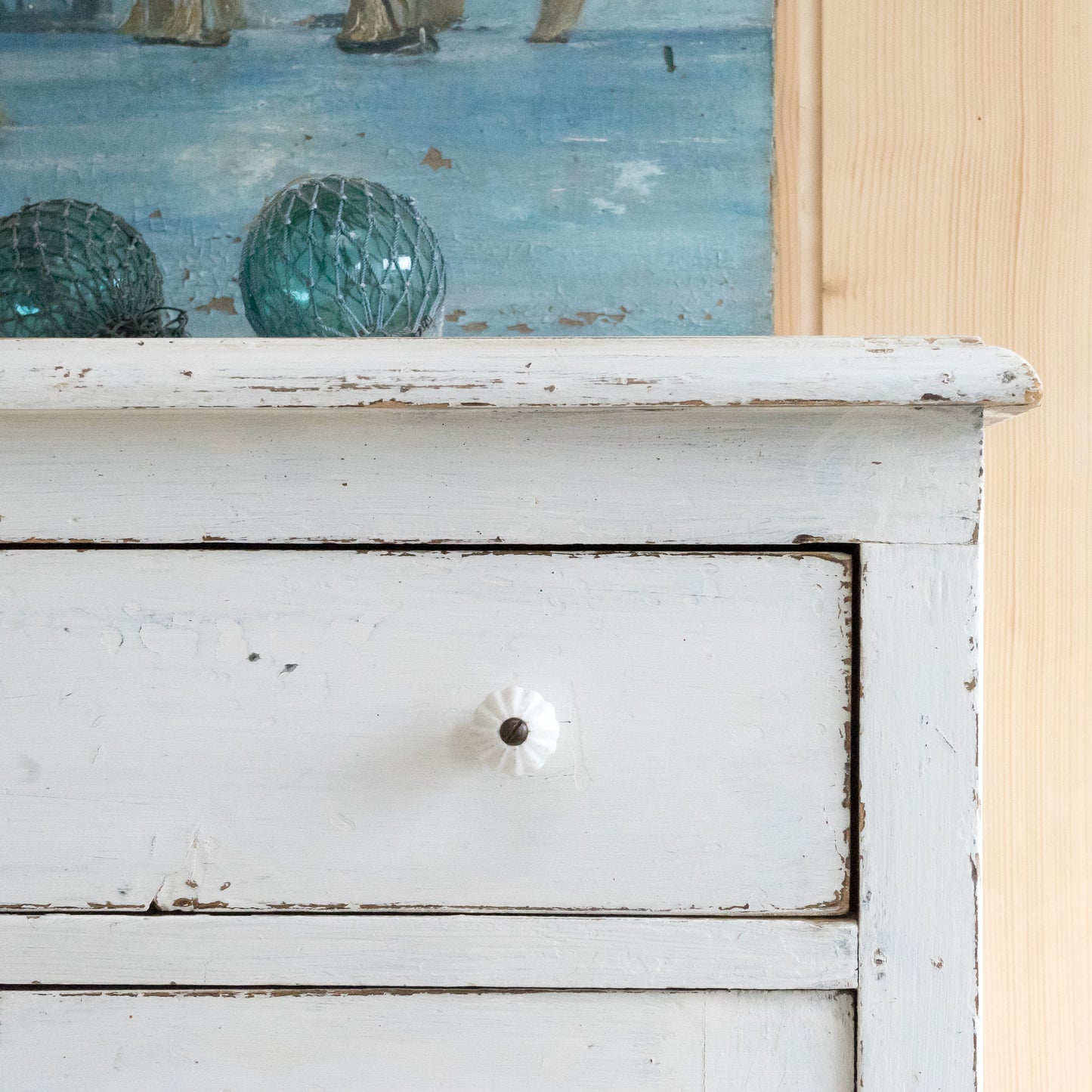 Timeworn Painted Cupboard