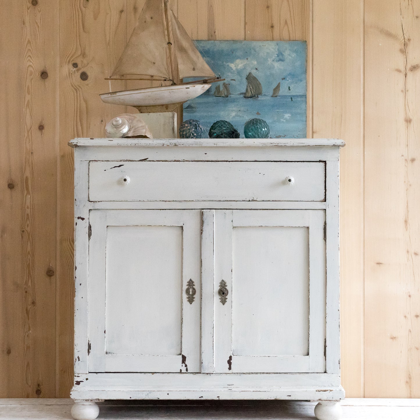 Timeworn Painted Cupboard