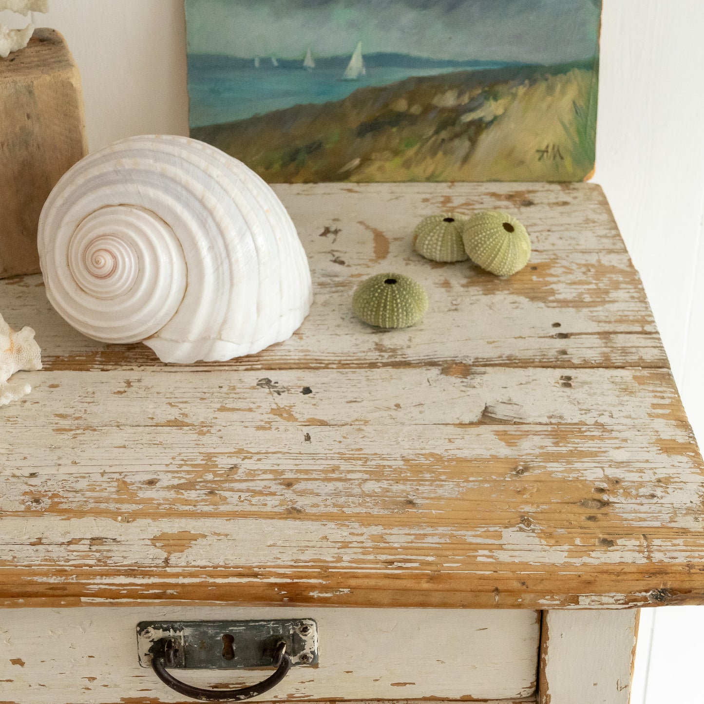 Timeworn Painted Side Table