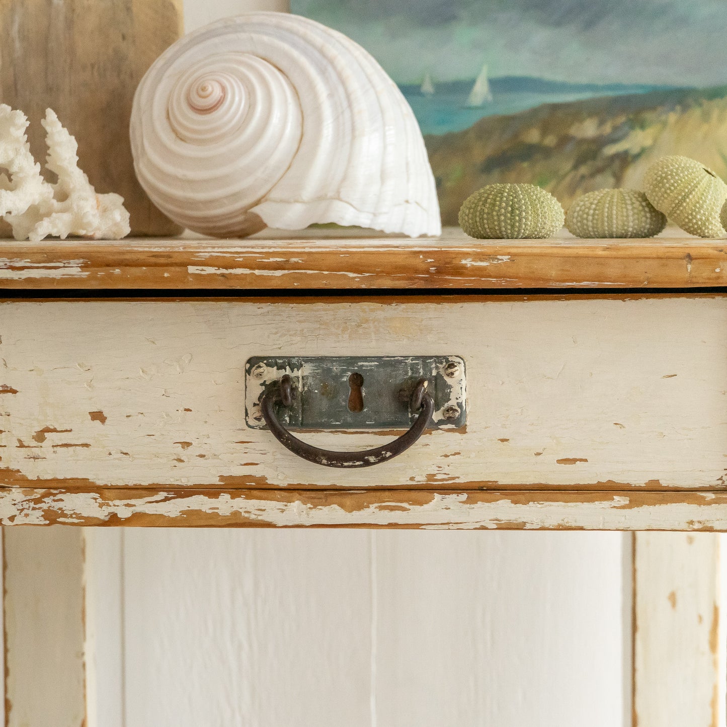 Timeworn Painted Side Table