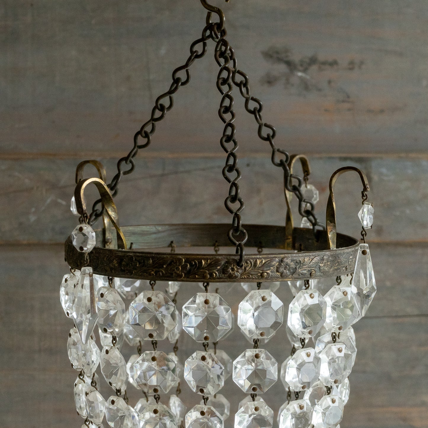 Vintage Crystal Bag Chadelier