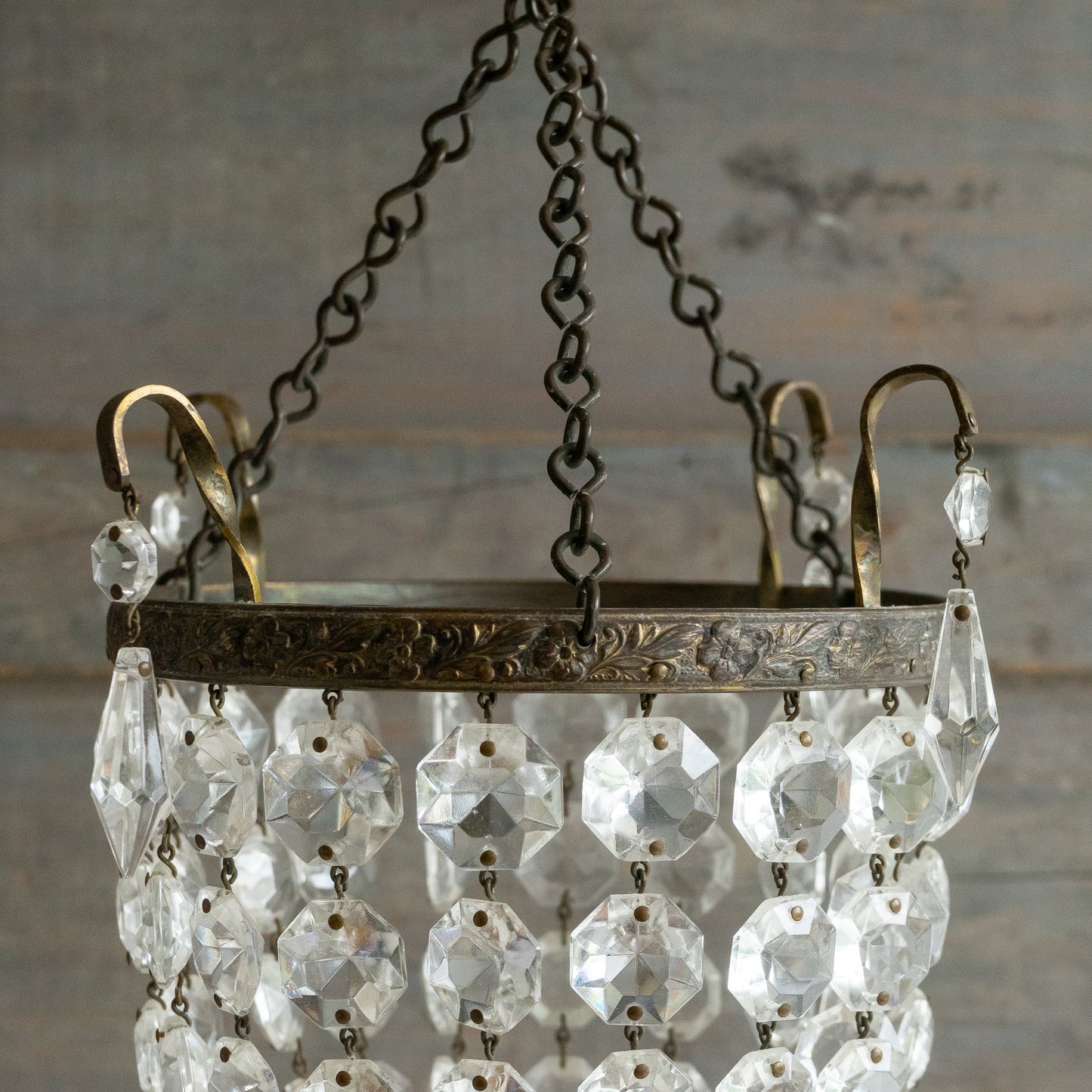 Vintage Crystal Bag Chadelier