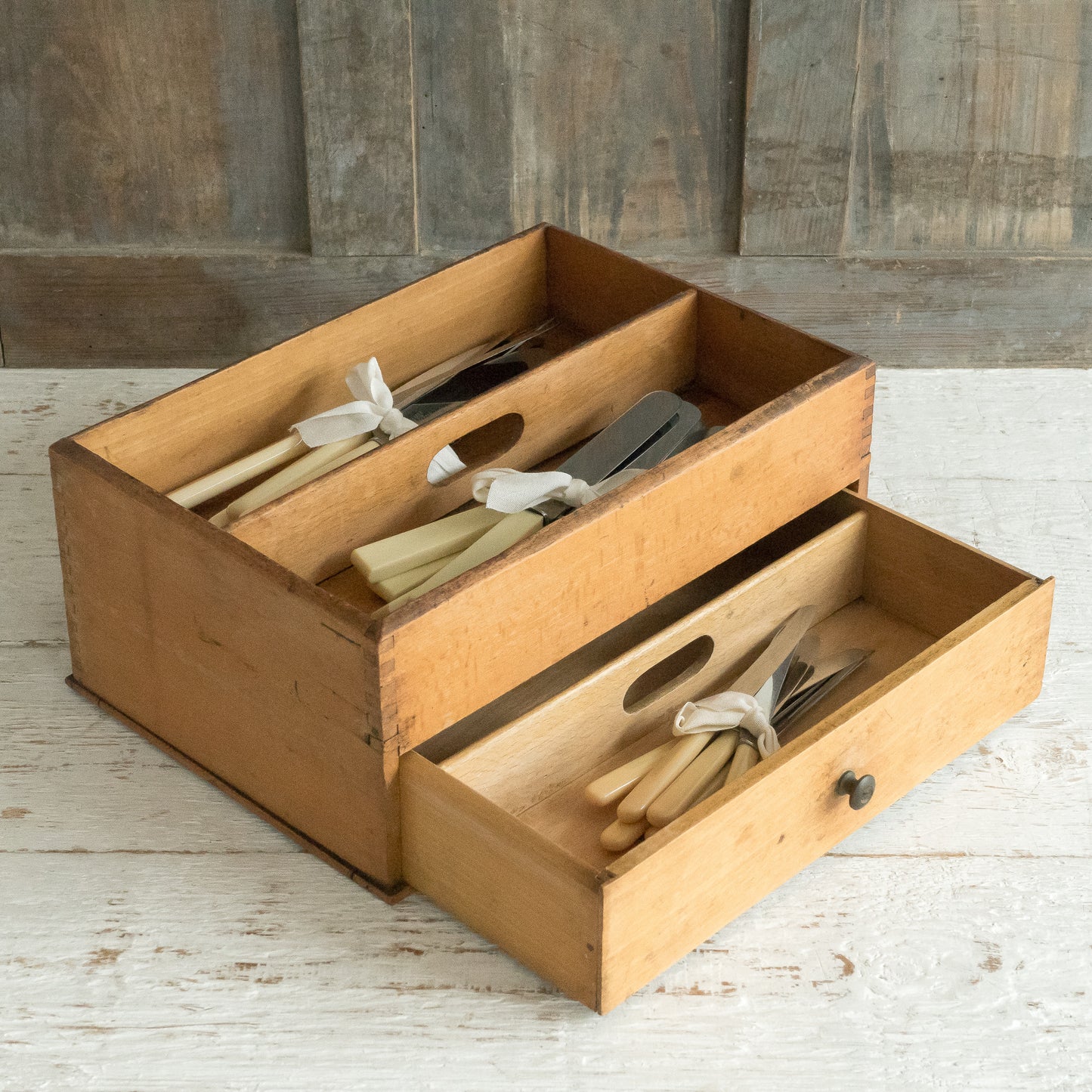 Vintage Cutley Tray with Drawer