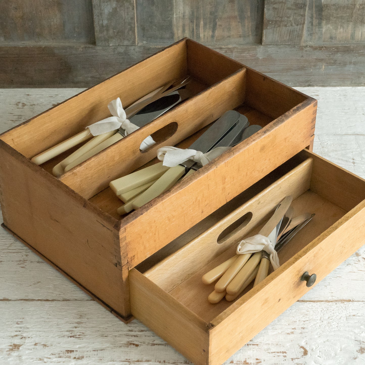 Vintage Cutley Tray with Drawer