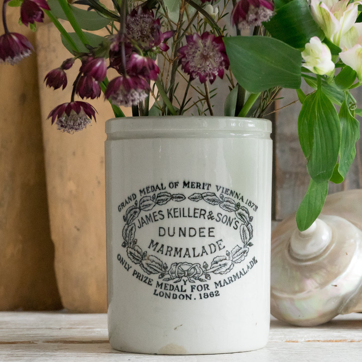 Vintage Dundee marmalade pot #2