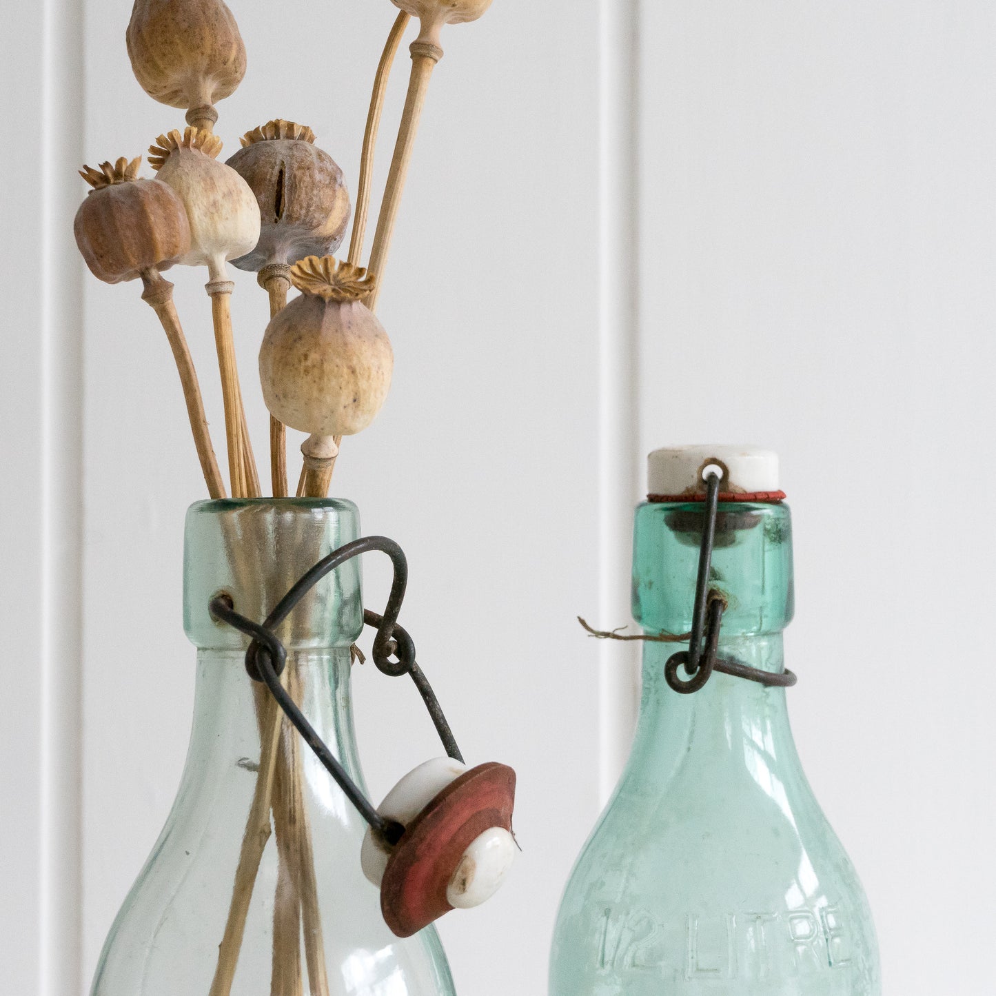 Vintage French Glass Bottle