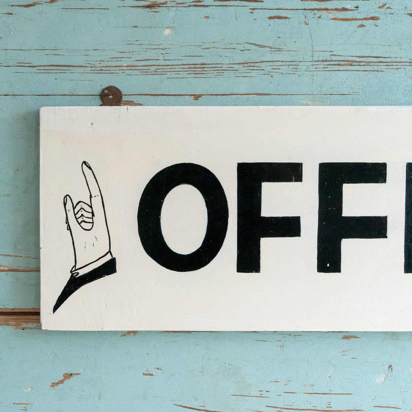 Vintage Hand Painted OFFICES Sign