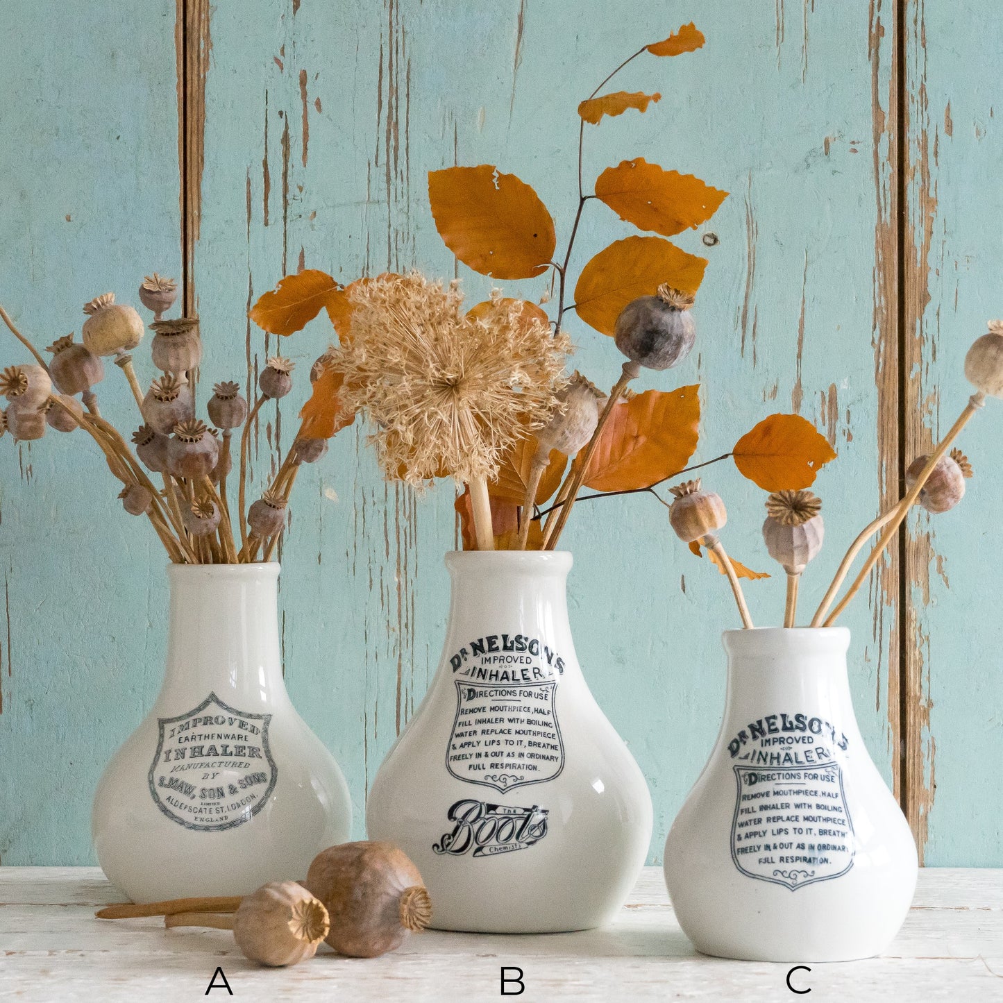 White Ironstone Inhaler Pot #2
