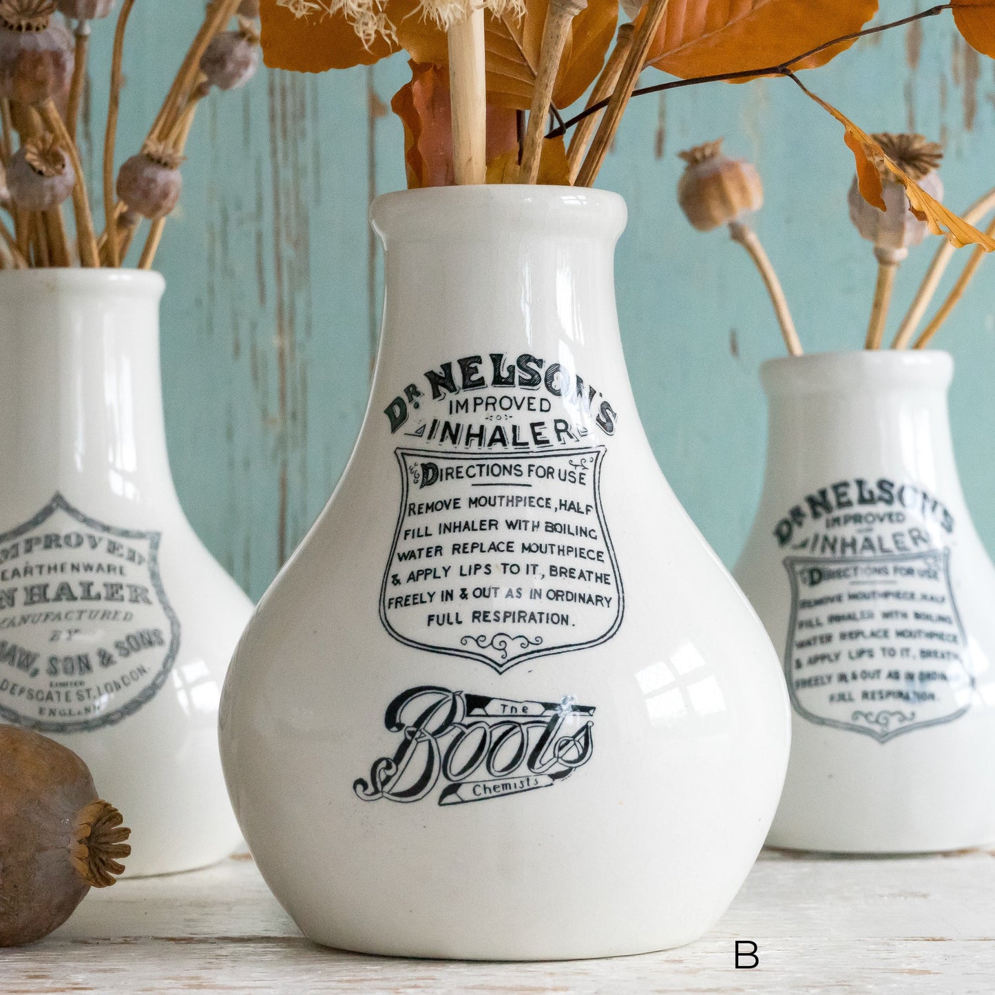 White Ironstone Inhaler Pot #2