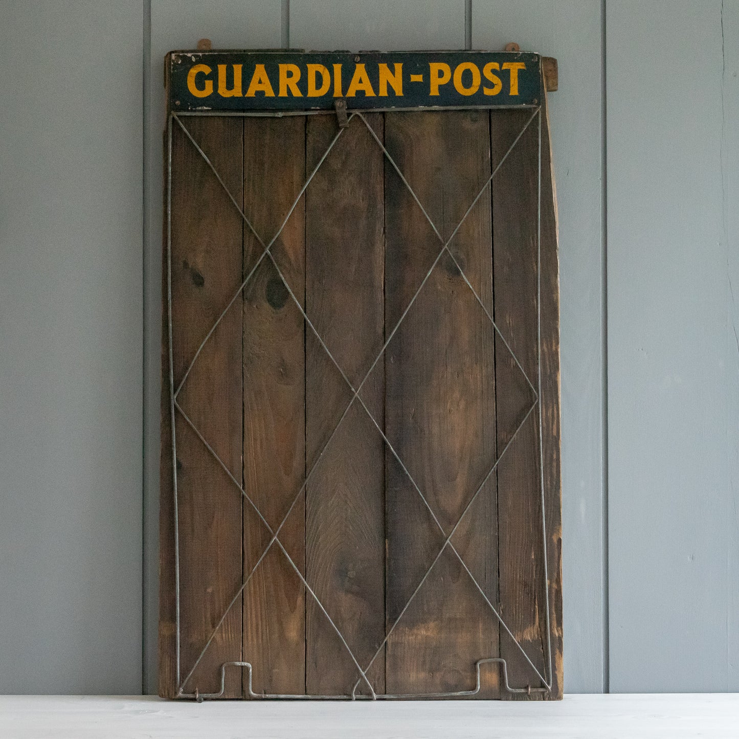 Vintage Newspaper Stand Advertising Board