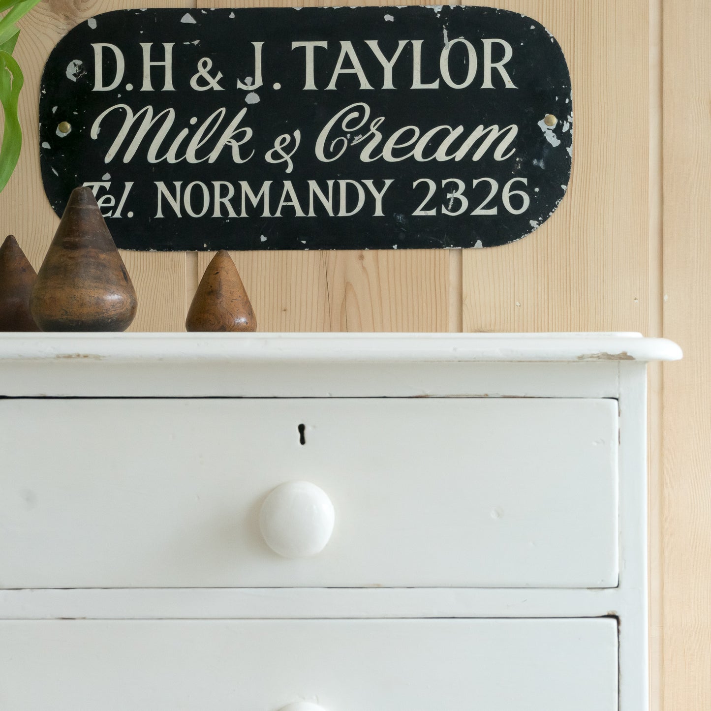 Vintage Painted Pine Chest of Drawers